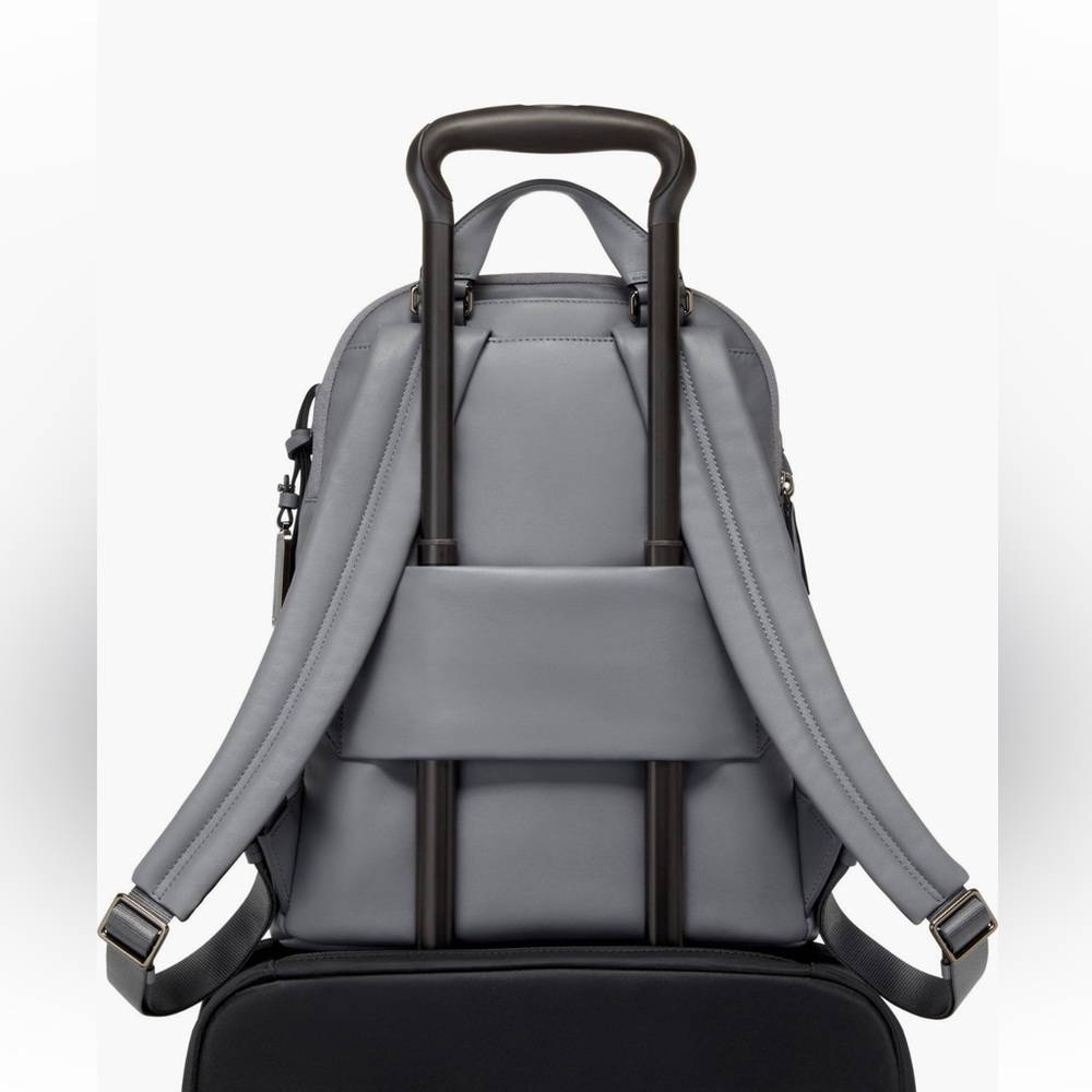 NWT TUMI VOYAGEUR HANNAH BACKPACK PEARL GREY - Picture 7 of 14
